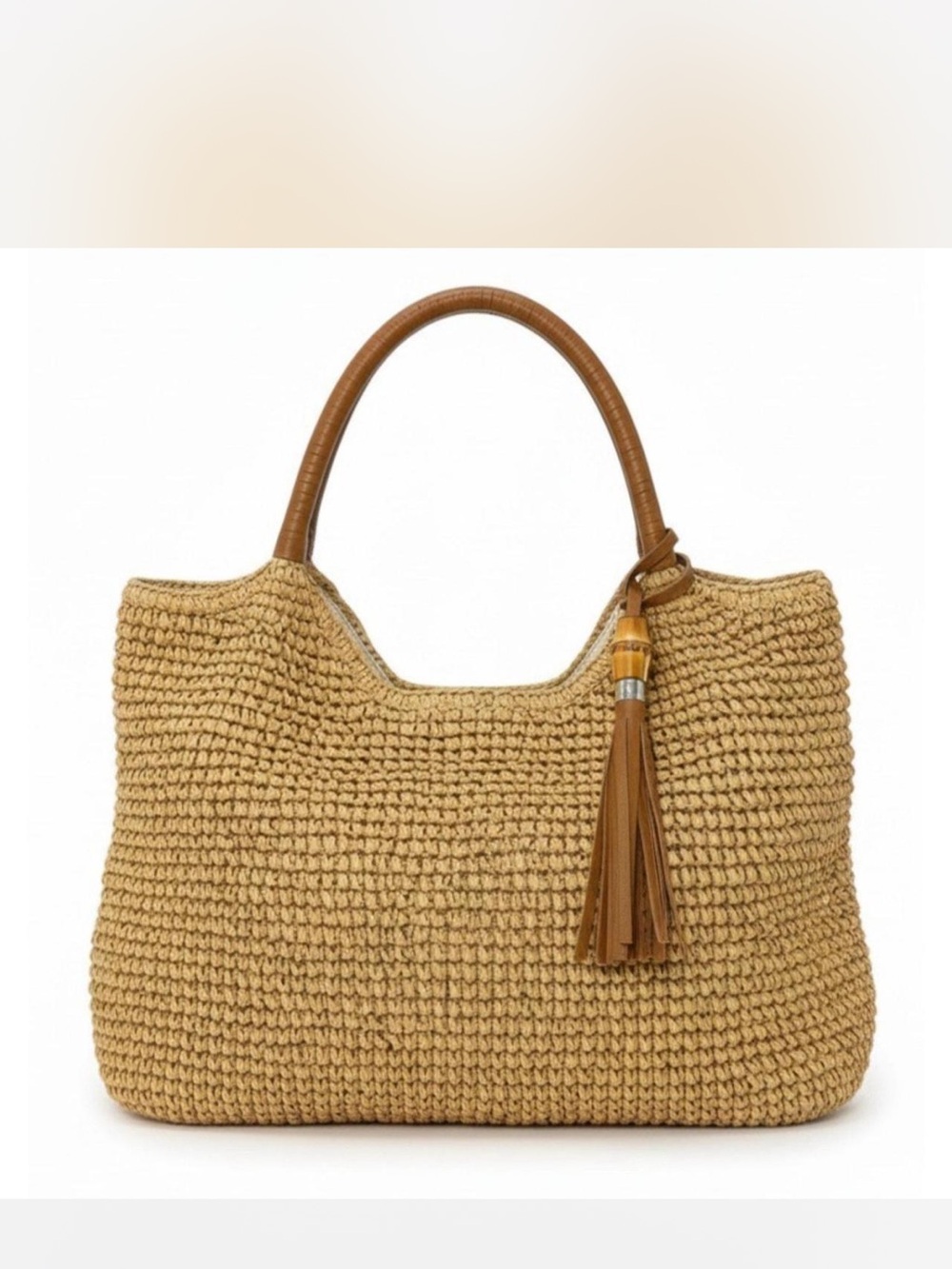 Tommy Bahama NWT Raffia Straw Hobo Tote Vacation Ready